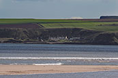 Ethie Haven at the southern end of Lunan Bay, Angus, Scotland